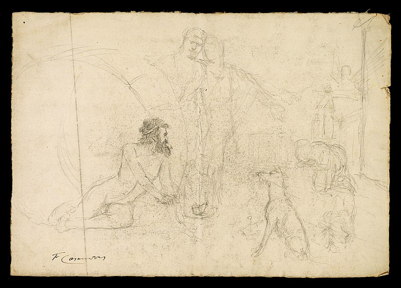 Note of a scene from the life of Diogenes of Sinope, Francesc Casanovas Gorchs, 1878