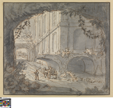 Landscape with architecture, Abraham Rademaker