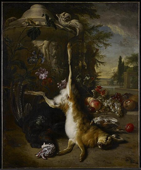 Still Life with Dead Hare, Jan Weenix, 1703