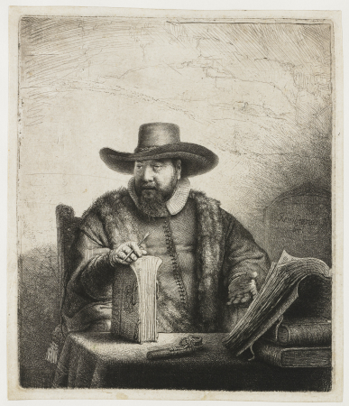 Cornelis Claesz Anslo De predikant Cornelis Claesz. Anslo, RP-P-1961-1147, Rembrandt, 1641