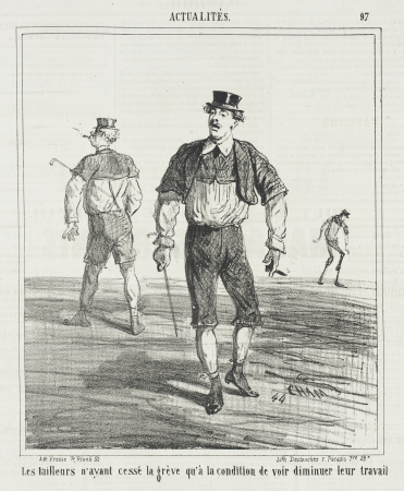 The tailors only stopped the strike on condition that their work would be reduced., Amédée de Noé, 1867