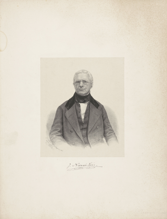 Portret van Jacob Nieuwenhuis, RP-P-1899-A-21886, Johann Peter Berghaus, 21 November 1856