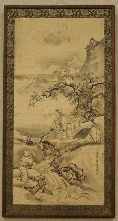 Sketch for a Painting of Scholars at the Game of Go, Kanō Tan'yū, dated 1666