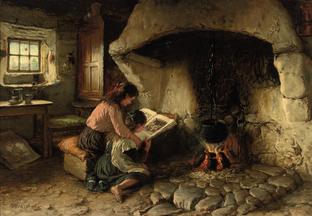 The reading lesson, Jonathan Pratt