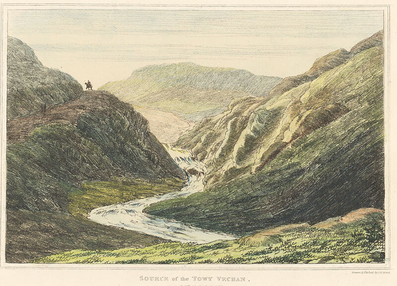 Source of the Towy Tawe Vechan, John George Wood, 1812