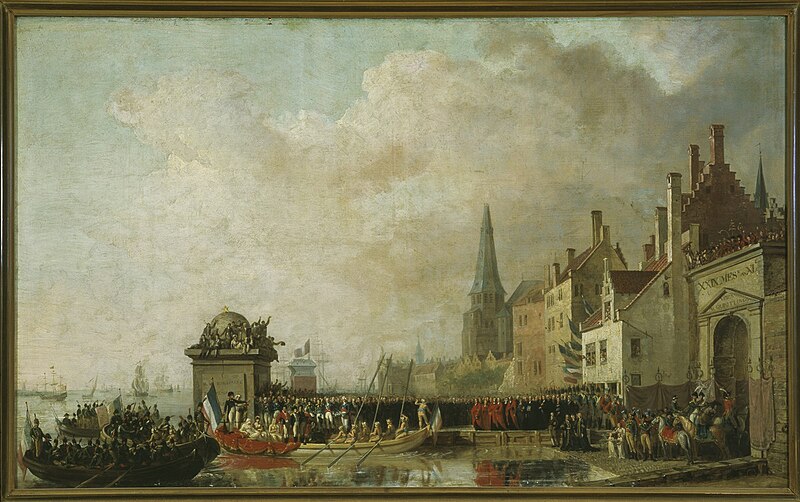 Study for the painting 'Entry of the 1st Consul Napoleon in Antwerp in 1803', Mattheus Ignatius van Bree, from 1803 until 1803