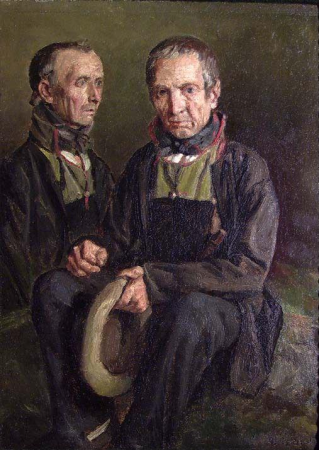 Study of two Farmers, Anders Askevold, before 1900