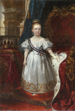 The child queen Isabel II of Spain, Carlos Luis de Ribera y Fieve, circa 1835