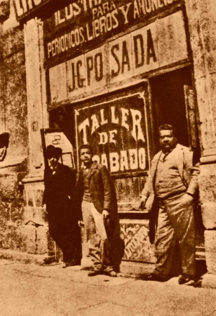 JG Posada Print shop, José Guadalupe Posada, circa 1900