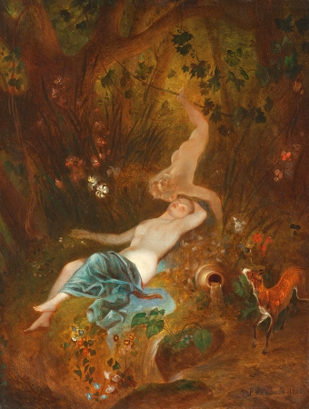 Flora and Zephyr., Pierre-Paul Prud'hon, 1820