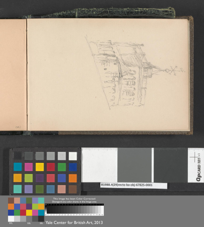 Building with a Weather Vane, Clarkson Frederick Stanfield, 1863