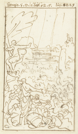 De zondvloed, RP-T-1903-A-4773, Jan Luyken, between 1710 and 1712