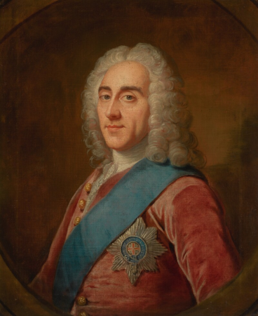 Portrait of Philip Dormer Stanhope, 4th Earl of Chesterfield (by studio of William Hoare of Bath)