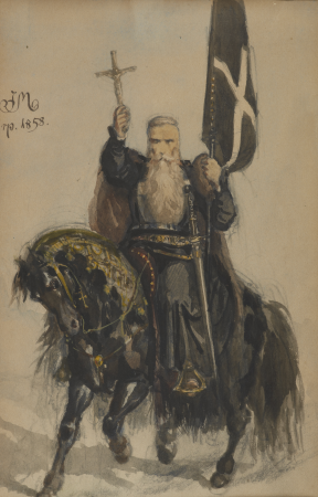 Peter of Amiens – Crusader, Jan Matejko, 1858