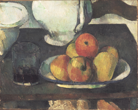 Still Life with Apples and a Glass of Wine, Paul Cézanne, from 1877 until 1879
