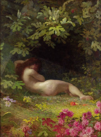 Eve after Falling into Sin, Johann Köler, 1883