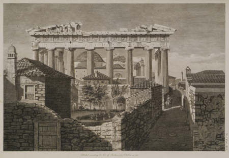 A view of the eastern portico of the Parthenon - Stuart James & Revett Nicholas - 1787, 1794