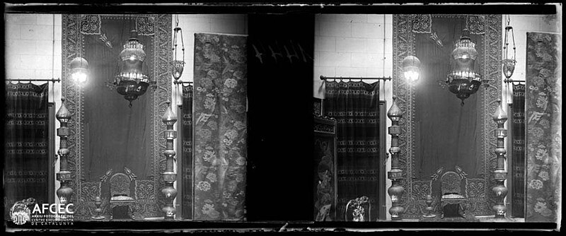 Tapestries from the Persian collection in the so-called Masriera museum, circa 1918