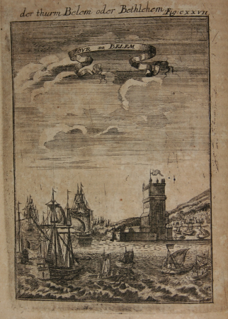 View of the tower of Belem, 1685, Alain Manesson Mallet, between 1683 and 1719