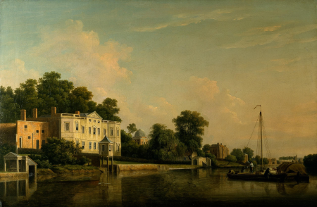 A View of Alexander Pope's Villa, Twickenham, on the Banks of the Thames., Samuel Scott, circa 1759