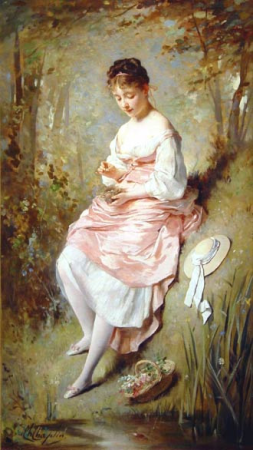 The Bird's Nest, Charles Joshua Chaplin, 1860