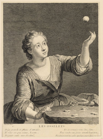 FILLEUL Pierre - Les osselets, 6108 LR Recto, Jean-Baptiste-Siméon Chardin