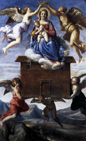 Translation of the Holy House. The Madonna of Loreto, Annibale Carracci, between 1604 and 1605