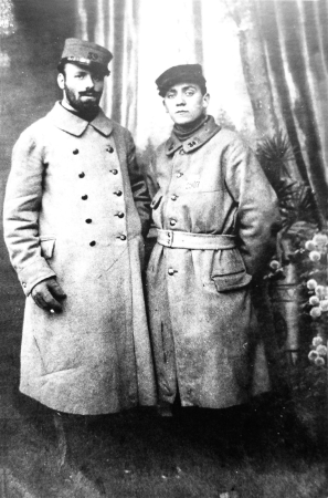 Robert Antoine Pinchon (left) and a friend as prisoners of war in World War I, Germany c. 1917, Robert Antoine Pinchon, circa 1917
