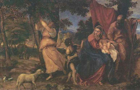 Rest on the Flight into Egypt, Titian