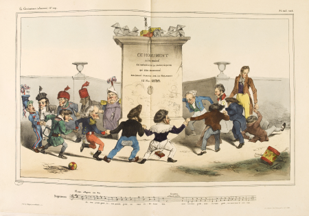 Sopranos. Rondo allegretto con brio An-vers prends garde, An-vers prends garde, car nous t’a-bat-trons bien., En 1832