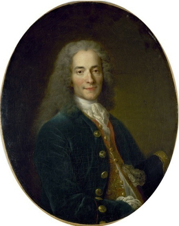 Voltaire the age of twenty-four (?), Nicolas de Largillière, from 1718 until 1724