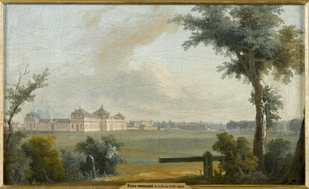 View of the large stables of the Château de Chantilly, between 1775 and 1785