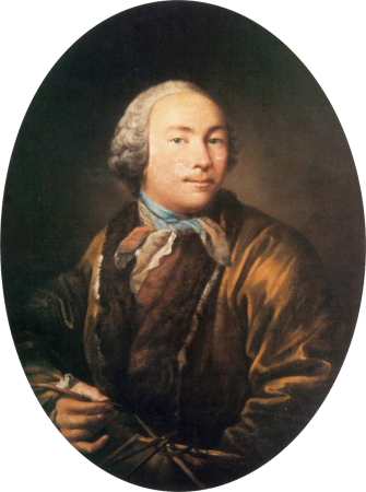 Self-portrait, Ivan Argunov, late 1750s