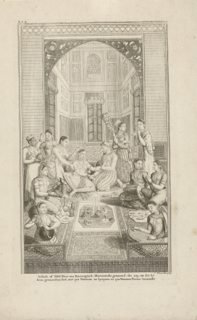 Man omringd door zijn harem, RP-P-OB-52.145, Jacob Folkema, between 1724 and 1726