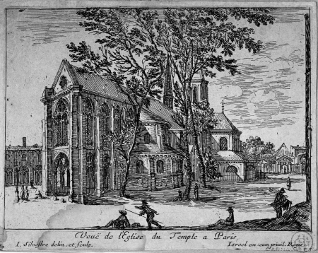 Vue de l'Eglise du Temple a Paris. G.358, between 1650 and 1660