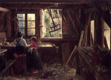 Ernst Schmitz In der Werkstatt, Ernst Schmitz, by 1917