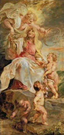 Allegory on the Succession of Popes, Peter Paul Rubens