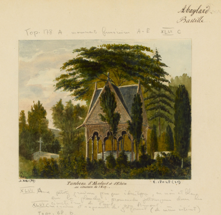 Tombeau d'Abailard et d'Eloise au cimetière de l'Est. D.8021(33)(2), Léon Leymonnerye, En 1869