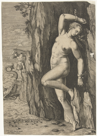 Perseus and Andromeda, Philip Galle, between 1576 and 1628