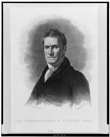 Hon. Cadwallader D. Colden Esqr. - Painted by Waldo & Jewett ; Eng by A. B. Durand. LCCN98504704, 1840