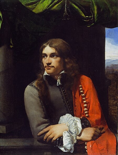 Portrait of a man in a red cloak, possibly Jean Deutz, Michiel Sweerts, circa 1650