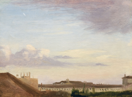 Vue du Quirinal, Edgar Degas, circa 1857