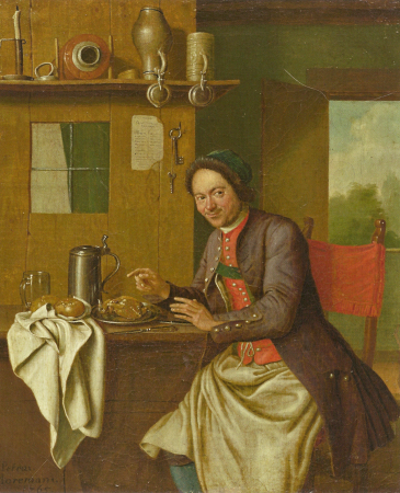 The attentive host, Peter Jacob Horemans, 1765