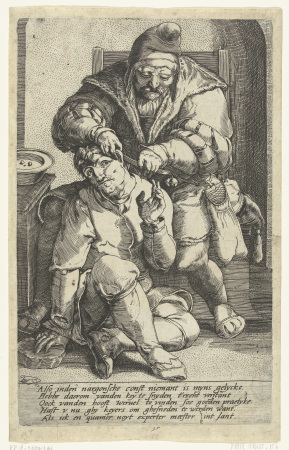 De chirurgijn, RP-P-2000-141, Lucas van Leyden, between 1610 and 1652