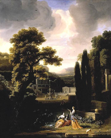 Classical Landscape with Figures, Jacob Esselens
