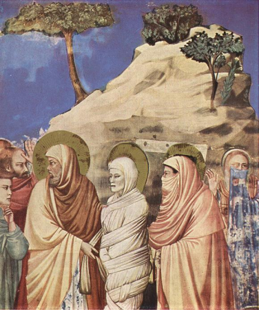 No. 25 Scenes from the Life of Christ: 9. Raising of Lazarus, Giotto, between 1304 and 1306