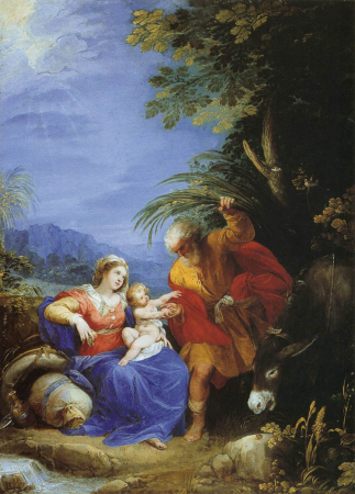 The Rest on The Flight into Egypt, Giuseppe Cesari, circa 1597
