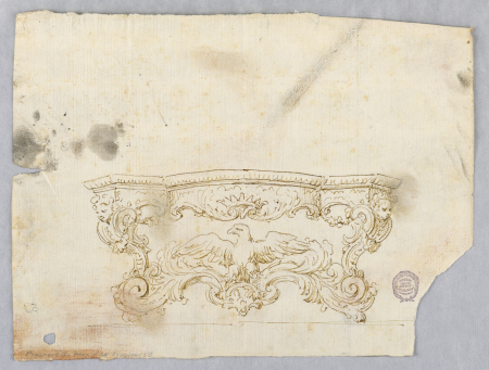 Drawing, Design for a Console Table, 1700–1750, 1700–1750