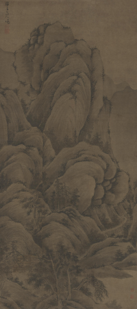 "Wuzhen Xishan High Hidden Picture Scroll", Wu Zhen