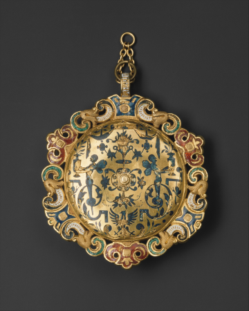 Hat Badge Mounted as a Pendant with the Flaying of Marsyas, Albert André